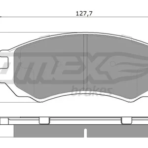 Cena promocyjna Zestaw klocków hamulcowych, hamulce tarczowe TOMEX BRAKES TX 12-02