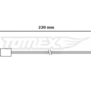 Nie przegap Styk ostrzegawczy, zużycie okładzin hamulcowych TOMEX BRAKES TX 30-03