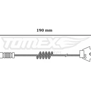 Dodaj do koszyka Styk ostrzegawczy, zużycie okładzin hamulcowych TOMEX BRAKES TX 30-05