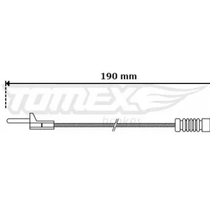 Styk ostrzegawczy, zużycie okładzin hamulcowych TOMEX BRAKES TX 30-09 Szybka wysyłka