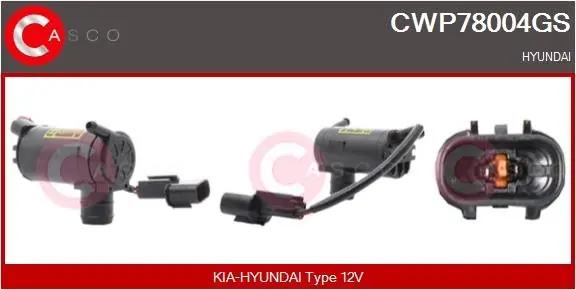 Bestseller Pompa spryskiwacza, spryskiwacz szyby czołowej CASCO CWP78004GS