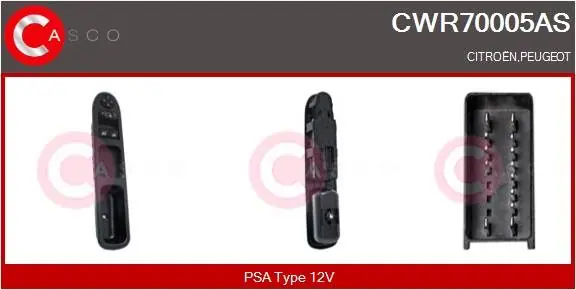 Cena promocyjna Przełącznik, podnośnik szyby CASCO CWR70005AS