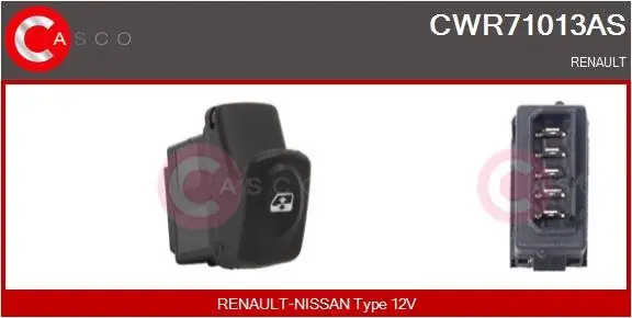 Zniżka Przełącznik, podnośnik szyby CASCO CWR71013AS