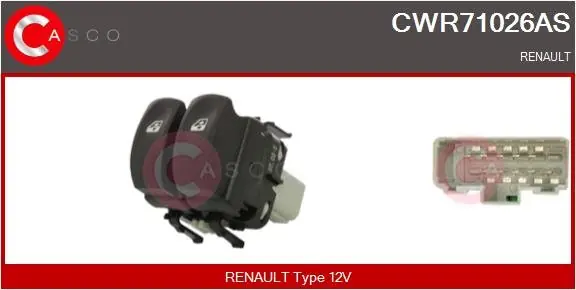 Bezpieczna płatność Przełącznik, podnośnik szyby CASCO CWR71026AS