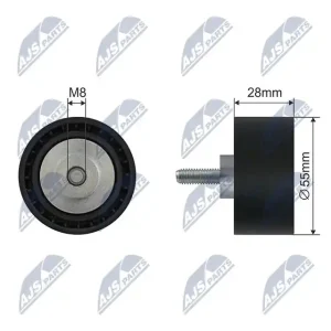 Darmowa dostawa Rolka napinacza, pasek klinowy wielorowkowy NTY RNK-BM-045
