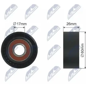 Darmowy zwrot Rolka napinacza, pasek klinowy wielorowkowy NTY RNK-CT-011