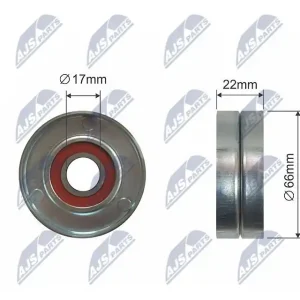 Bestseller Rolka napinacza, pasek klinowy wielorowkowy NTY RNK-PL-012