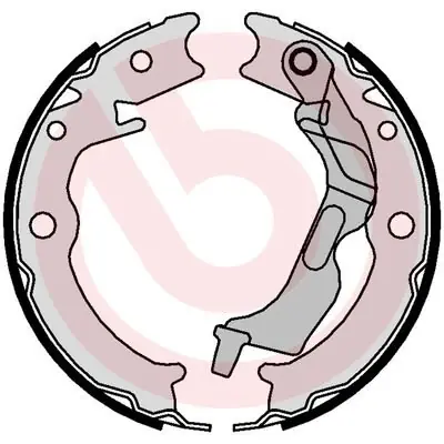 Zestaw szczęk hamulcowych, hamulec postojowy BREMBO S 10 520 Tylko dziś