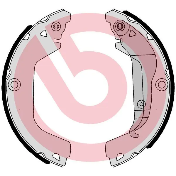 Zestaw szczęk hamulcowych BREMBO S 10 521 Super okazja