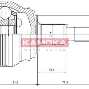 Darmowa dostawa Przegub napędowy KAMOKA 6680 1J0498099
