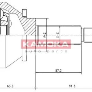 Ekspresowa dostawa Przegub napędowy KAMOKA 6640 GKN302039