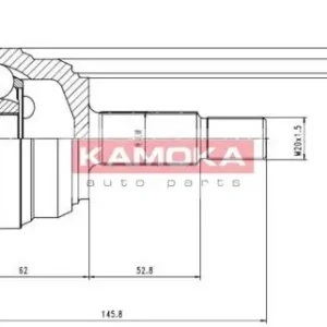 Zamów dziś Przegub napędowy KAMOKA 6612 7701349992