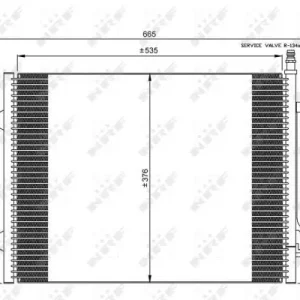 Chłodnica klimatyzacji NRF 35904 1334653 Ostatnie sztuki