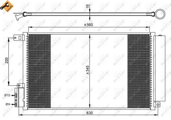 Chłodnica klimatyzacji z osuszaczem NRF 35939 50512105 Bezpieczne zakupy