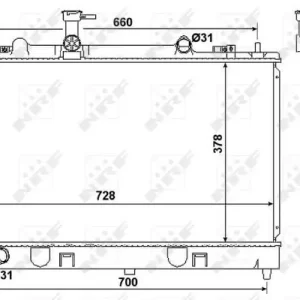 Chłodnica silnika NRF 53383 RF5C15200 Tylko do końca tygodnia