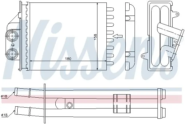 Ekspresowa dostawa Nagrzewnica NISSENS 71453