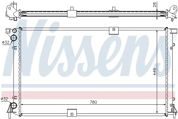Chłodnica silnika NISSENS 63818A 2140000QAT Ekspresowa dostawa