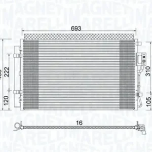 Cena promocyjna CHŁODNICA KLIMATYZACJI MAGNETI MARELLI BC978 976061U100