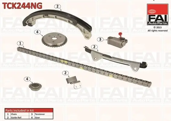 Popularny Zestaw łańcucha rozrządu FAI AutoParts TCK244NG TCK244