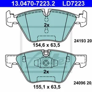 Wyjątkowa oferta Klocki hamulcowe ATE 13-0470-7223-2 34116771972
