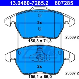 Klocki hamulcowe ATE 13-0460-7285-2 5C0698151A Nowość