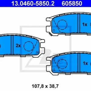 Klocki hamulcowe ATE 13-0460-5850-2 21703150 Kup teraz